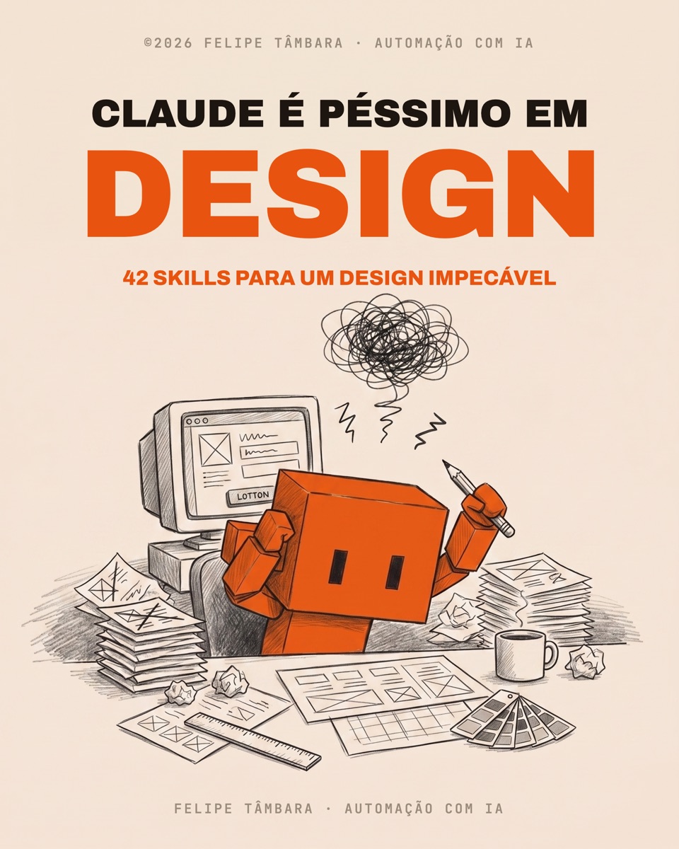 As 42 skills que consertam o design do Claude